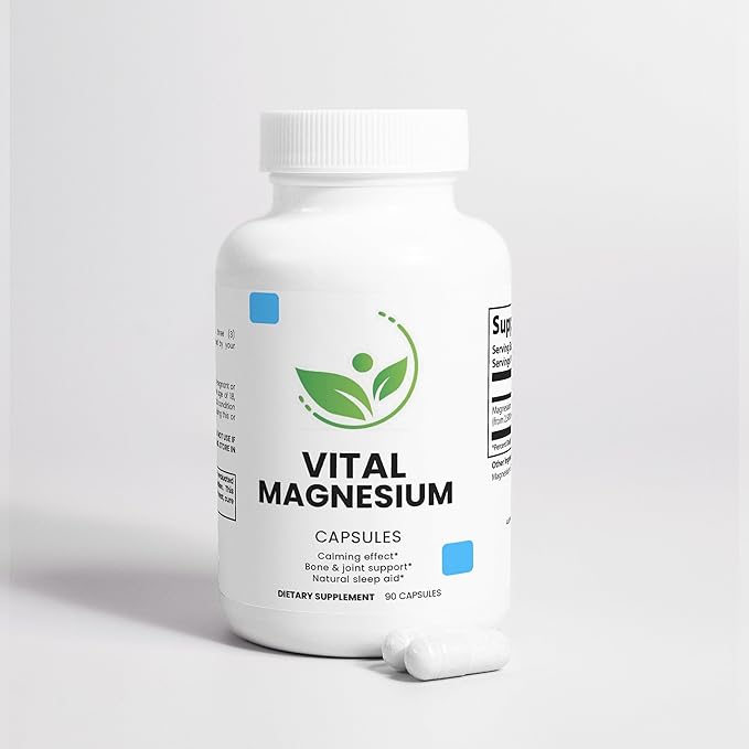 Magnesium Glycinate Capsules – 275 mg Elemental Magnesium – 90 Capsules – High Absorption – Muscle &amp Sleep Support