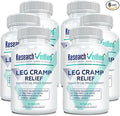 Research Verified Leg Cramps - Magnesium B Vitamins Ginger Chamomile BioPerine - Circulation Support - Vegan - 6 Month Supply
