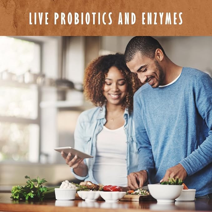 Garden of Life Organic Plant Protein Smooth Chocolate Powder 10 Servings - Vegan Grain Free &amp Gluten Free Plant Based Shake with 1 Billion CFU Probiotics &amp Enzymes 15g Protein