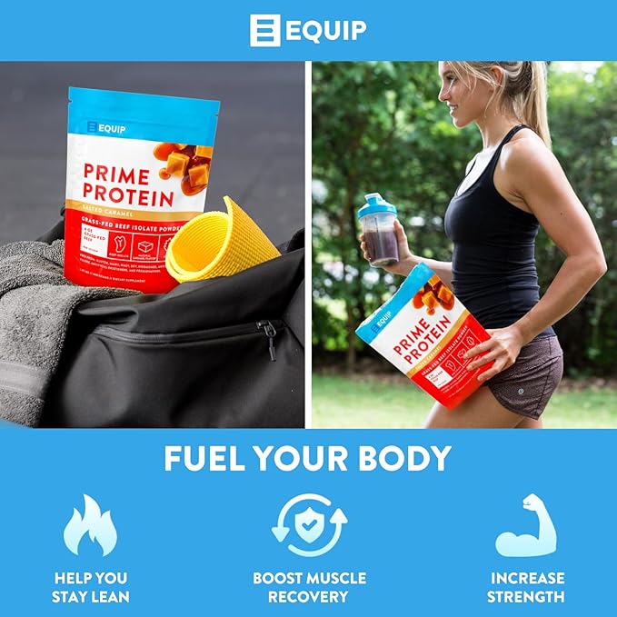 Equip Foods Prime Protein Powder Vanilla &amp Prime Protein Powder Salted Caramel
