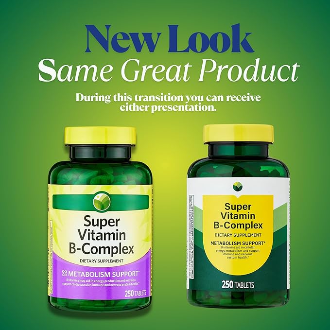KP+ Super Vitamin B-Complex | Energy Support | 250 Tablets | Non-GMO | Gluten Free | Pack of 1