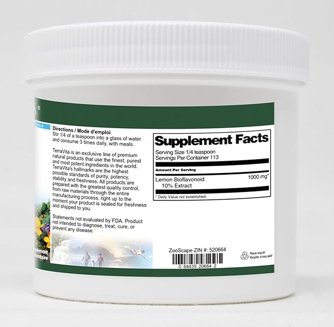Lemon Bioflavonoid 10% Powder (4 oz ZIN: 520664) - 3 Pack