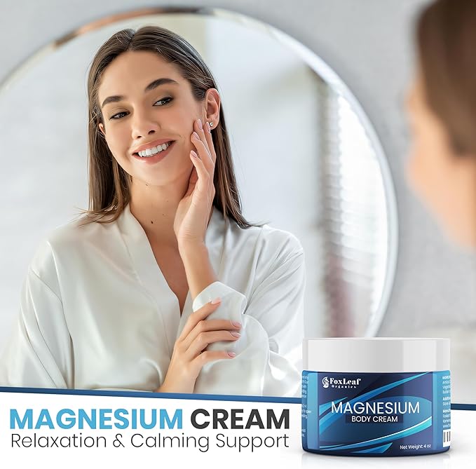 Magnesium Cream for Sleep Leg Cramps &amp Muscle Soreness Highly Concentrated &amp Deep Penetrating Topical Magnesium Chloride - Arnica Shea Butter &amp Lavender Oil Made in USA 4oz