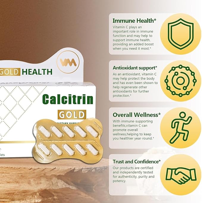 MXZ Calcitrin Gold Dietary Supplement for Mobility Reinforcement 60 Tablets – Supports Joint Health Bone Strength &amp Active Lifestyle (1PC)