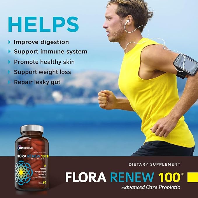 100 Billion Probiotics - 15-Strain Probiotic for Women &amp Men DRCaps Delayed Release Prebiotics L-Glutamine Apple Pectin Gut Lining Support Shelf Stable Non-GMO 60 Vegan Capsules for Adults