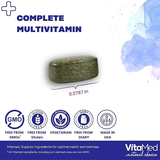Vita Forte Vegan Multivitamin with Probiotics Digestive Enzymes &amp 42 Fruits &amp Vegetables – Halal Certified Non-GMO Gluten-Free Daily Energy &amp Immune Support – 60 Vegan Tablets