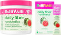 Daily Fiber Supplement Bundle for Women &amp Men – Premium Fiber Powder from Organic Acacia with Added Collagen Electrolytes &amp Probiotics – No Bloat Constipation &amp Gut Health Support (Water