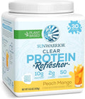 Sunwarrior Clear Protein Powder Plant-Based Water Mix Vegan and Refreshing Protein and Hydration Supplement 10g Per Serving Peach Mango Flavored 420g Tub 30 Servings