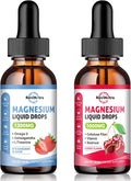 2 Pack Magnesium Glycinate Drops Strawberry &amp Cherry Flavor