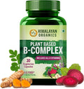 Plant Based Vitamin B Complex with 100% RDA B1 B2 B3 B5 B6 B9 &amp B12 | Hair Growth Boost Energy and Immunity (30 Capsules)