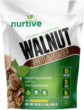 Walnut Protein Powder - Rich in Omega-3 &amp Plant-Based Protein - Antioxidant Boost - Ideal for Smoothies &amp Baking - Gluten Free Vegan Non GMO - 20 Servings (16 oz / 454 g)