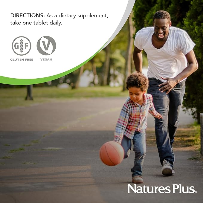 NaturesPlus Adult's Chewable Pineapple Flavor - 90 Tablets - Multivitamin &amp Mineral - Vegan Gluten Free - 90 Servings