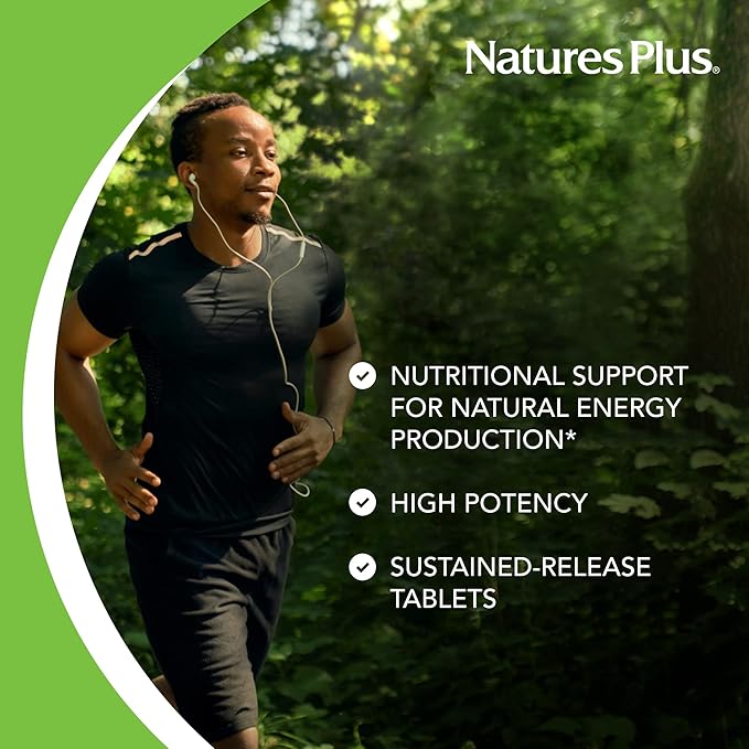 NaturesPlus Vitamin B12 2000 mcg - 60 Sustained Release Tablets - Energy &amp Immune Health Support - Gluten Free Vegetarian - 60 Servings
