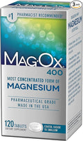 Mag-Ox 400 Tablets 120 tabs by Magox (Pack of 3)