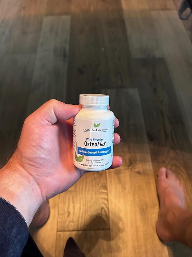 Organic Curcuminoids Osteoflex - Natural Turmeric &amp Bioperine for Optimal Absorption and Maximum Joint Support. 60 Capsules 30-Day Supply