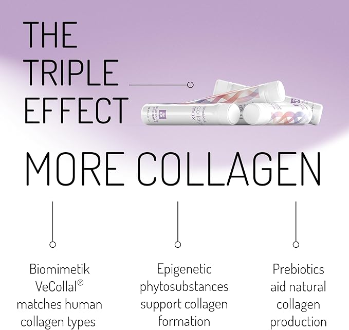 collagenmax – Epigenetic Liquid Collagen Supplement with 2500mg VeCollal (Amino Acid Complex) Vitamin C Phytonutrients &amp Zinc for Skin Hair Nails 0.85 Fl Oz (Pack of 30 Servings)