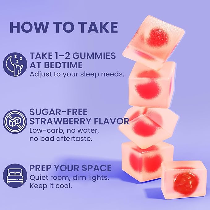 Melatonin Gummies 10mg 20mg with Magnesium for Adults | Drug Free | Sugar Free | L-Theanine Ashwagandha B6 B12 Lemon Balm &amp Chamomile Supports Deep Relaxation Sleep Aid 120 Cts