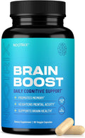 Nootrix Brain Boost Nootropic Supplement | Supports Memory Mental Focus Cognitive Health &amp Energy | Promotes Healthy Mood &amp Brain Function | Ginkgo Biloba &amp DMAE | 60 Capsules