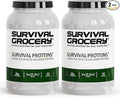 Survival Grocery® - Survival Proteins™ Grass-Fed Whey Protein &amp Grass-Fed Collagen Peptides (Types I &amp III) Unflavored Gluten Free for Hair Nail Skin Bone &amp Joint Health (2 kg./ 2 Ju