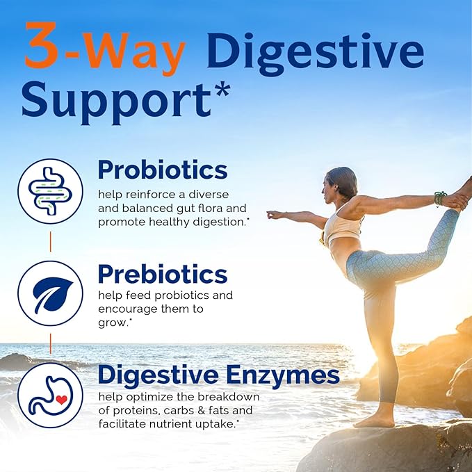 Innate Vitality Magnesium Glycinate &amp Probiotics 120 Billion Bundle Non-GMO No Gluten Dairy Soy &amp Vegan Magnesium (120 Caps) &amp Probiotic (30 Caps)
