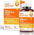 Bold Botanica Rhodiola Plus — Siberian Rhodiola Rosea Extract Supplement 8mg Rosavins 4mg Salidroside — Premium Adaptogen Supplement for Stress Memory Focus &amp Energy Support — 30 Vegan Capsule