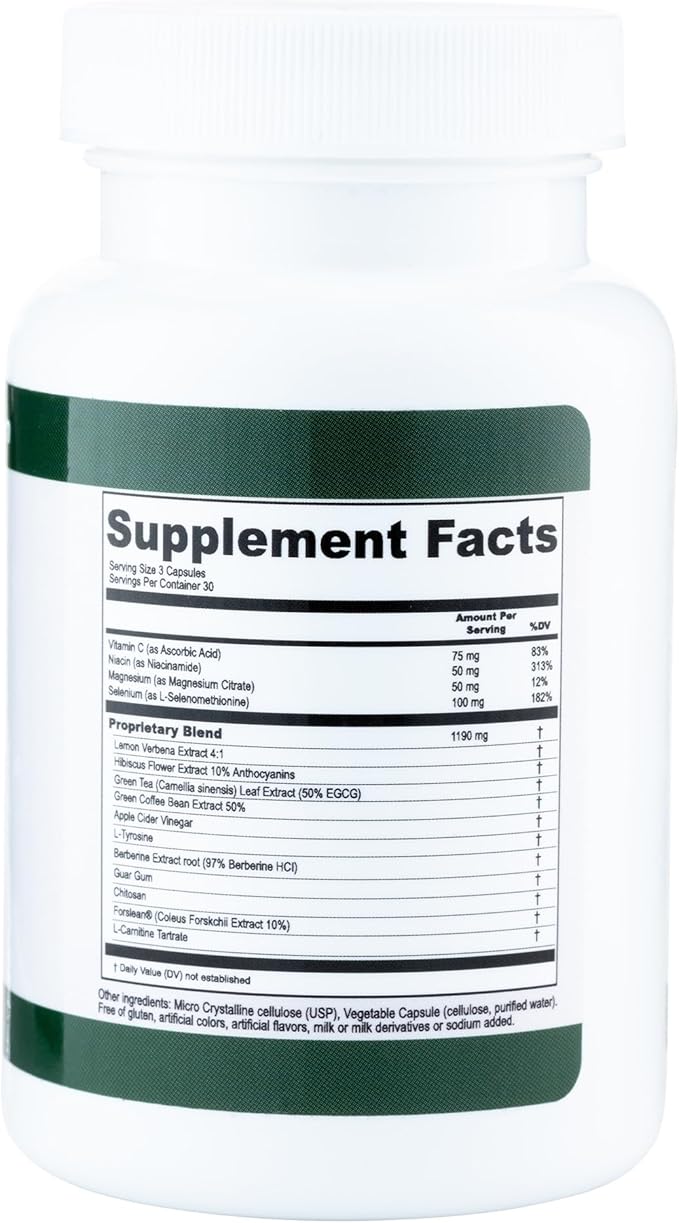 MediTrim Energy Supplements Metabolism Booster Supports Vitality Satiety &amp Physique Goals Smooth System Balance Green Coffee Bean Apple Cider Vinegar Hibiscus 90 Capsules (Pack of 1)