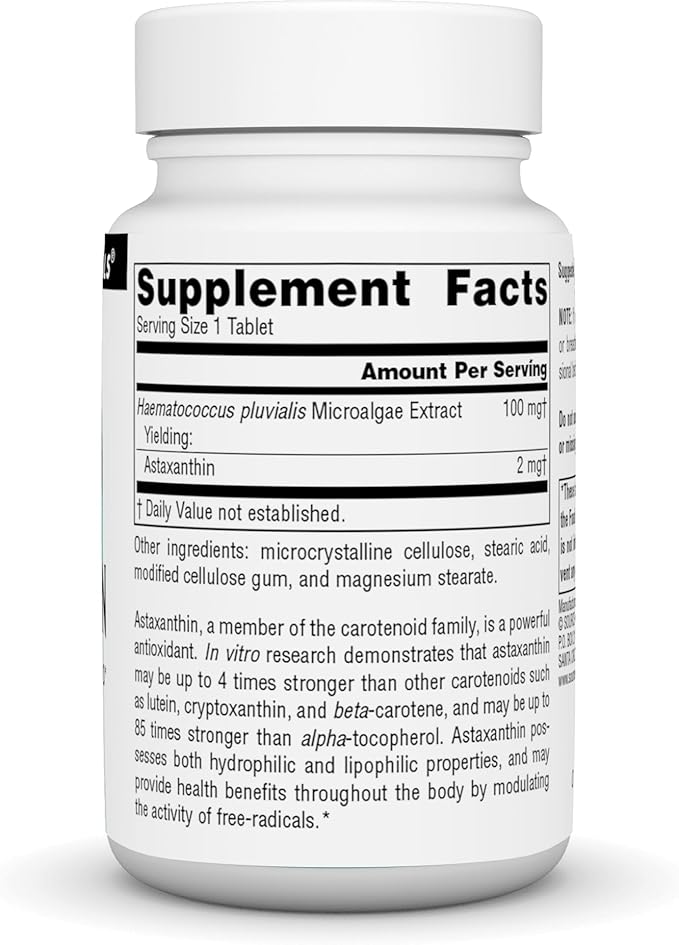 Source Naturals Astaxanthin Antioxidant Carotenoid* 2mg - 120 Tablets