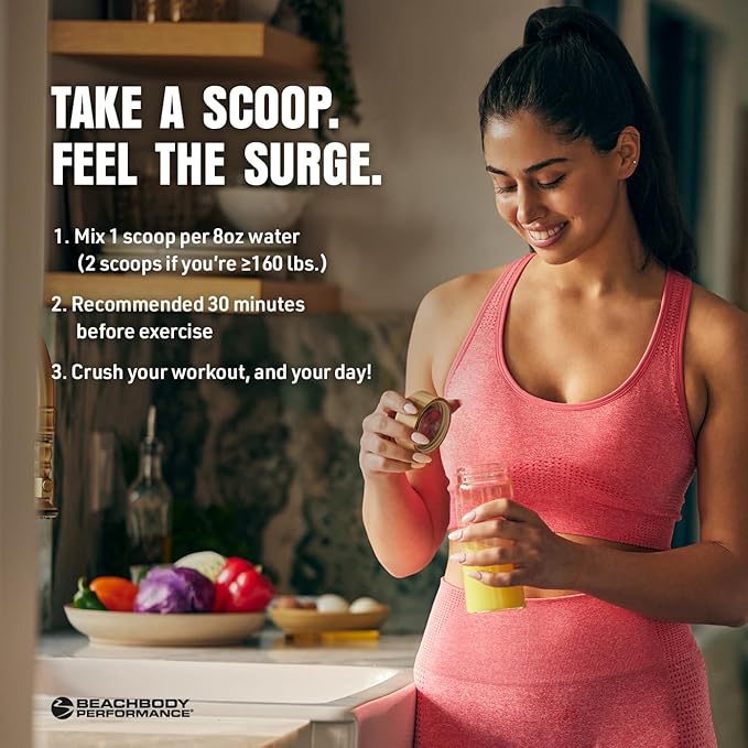 BODi Energize Pre Workout Powder - Beta-Alanine Quercetin &amp Low-Dose Caffeine Formula for Enhanced Energy &amp Focus Increase Energy &amp Endurance Supplement Lemon Flavored 40 Servings (Pac