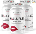 Hallusa Natural Halluflex Joint Support Supplement for Women &amp Men Glucosamine Chondroitin 2850mg 180 Capsules Plus Hydrolyzed Collagen Mobility Flexibility &amp Joint Health
