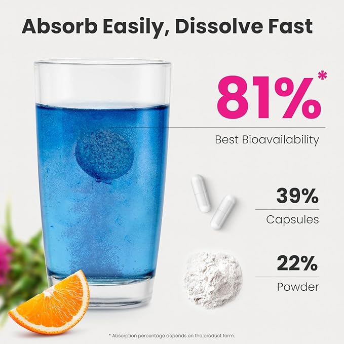 NoMoreDrinks Anti Alcohol Craving Supplement | Liver Detox &amp Combat Cravings | Energy Support Alcohol Replacement Drink | Organic Milk Thistle Supplement &amp Dandelion Root &amp 5HTP | (40) Ene