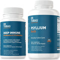 Dr. Tobias Deep Immune Probiotics &amp Prebiotics and Psyllium Daily Supports Digestive Health Gut Immune Function Daily Fiber Supplement in Support of Colon Health with 4.4. Billion CFU