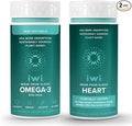Iwi Omega-3 Minis &amp Heart Omega-3 Bundle 30 Servings Vegan Plant-Based Algae Omega 3 Krill &amp Fish Oil Alternative No Fishy Aftertaste