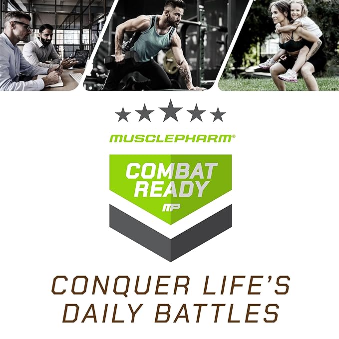 MusclePharm Combat Ready High Protein Shakes Ready to Drink 40g Protein 8g BCAAs 8.7g Glutamine 5g Fiber No Added Sugar Gluten Free Vanilla Ice Cream 17 Fl Oz (Pack of 12)