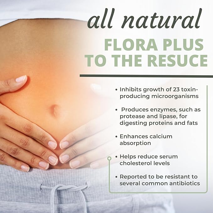 Optimal Health Systems Flora Plus | Ultimate Intestinal &amp Digestion Health | 9 Patented Probiotics + Artichoke + Opti-Blend System | 90 Capsules