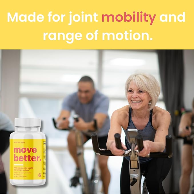 Move Better - Natural Joint Supplements For Women and Men | Supports Mobility Cartilage Repair and Joint Health | Fast Acting MSM Chondroitin &amp Glucosamine Joint and Knee Supplements | 90 Capsul