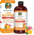 Liquid Multivitamin for Hair Growth | Biotin 10000mcg | Hair &amp Skin Support Supplement | Clinically Tested for Thicker Hair &amp Skin Elasticity | Suitable for Women &amp Men Ages 18+ | 15.22 F