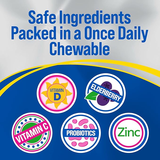 Culturelle Kids Complete Chewable Multivitamin + Probiotic for Kids &amp Immune Defense Probiotic with Vitamin C