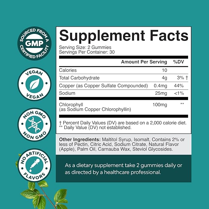 Bundle of Liver Support NAC - N Acetyl Cysteine with Antioxidants Turmeric Choline Dandelion &amp L-Glutathione and Chlorophyll Gummies - Internal Deodorizer for Body Odor Healthy Skin Digestive Supp