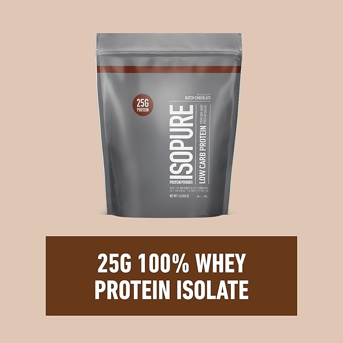 Build Your Smoothie Isopure Chocolate Bundle Dutch Chocolate Low Carb Protein Powder (14 Servings) and Amazing Grass Greens Chocolate Blend Superfood (30 Servings)