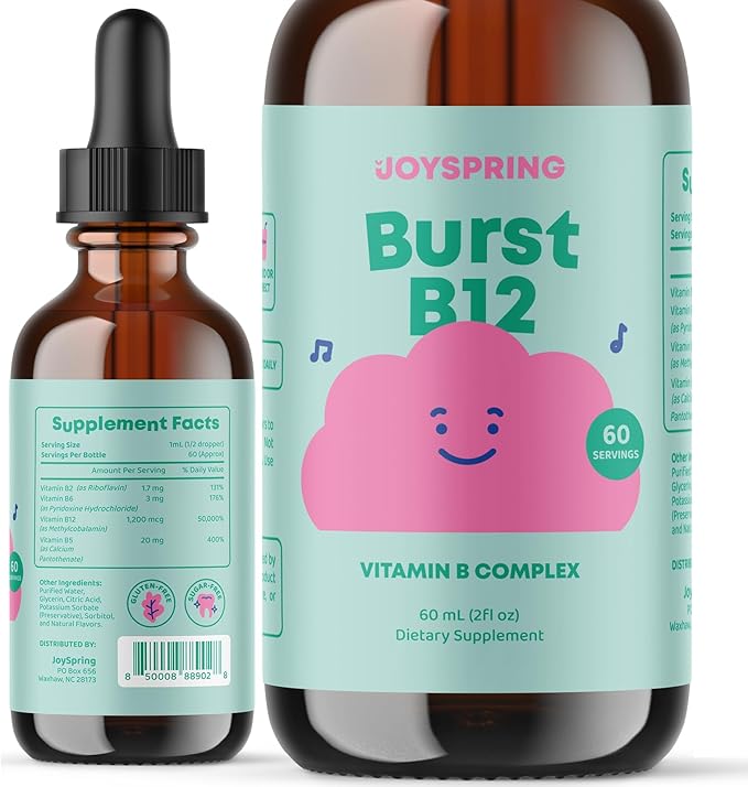 JoySpring Bundle - SleepBerry and Vitamin B Complex Liquid for Kids