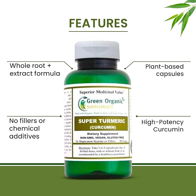 Green Organic Supplements' Turmeric Curcumin Super