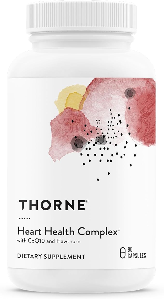 THORNE - Heart Health Complex - with CoQ10 Taurine and Hawthorn - Coenzyme Q10 Supplement with Minerals Amino Acids and Botanicals - 90 Capsules