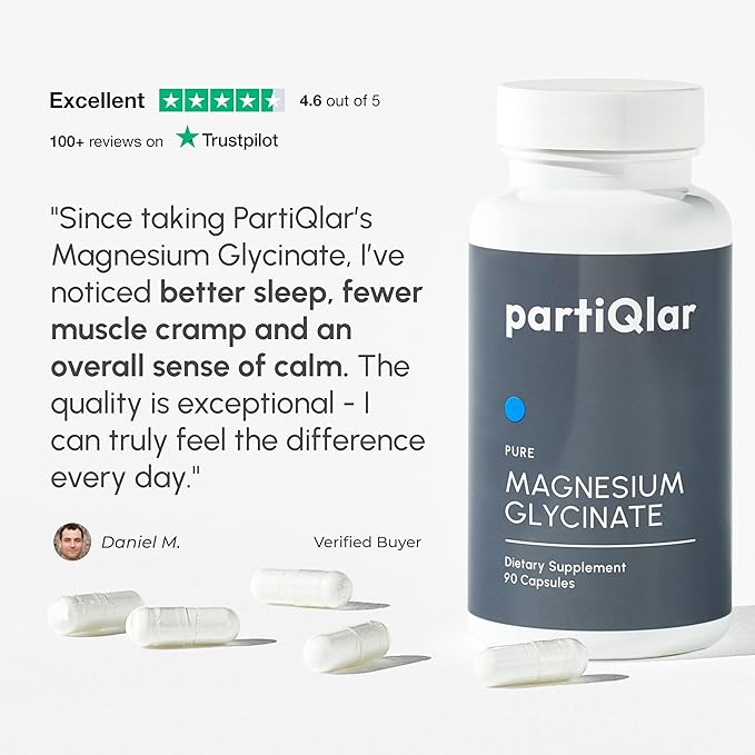 Magnesium Glycinate 200mg - Chelated Magnesium Bisglycinate for Maximum Absorption - Support for Sleep Muscle Cramps &amp Relaxation - Gentle on Stomach - 60 Veggie Capsules
