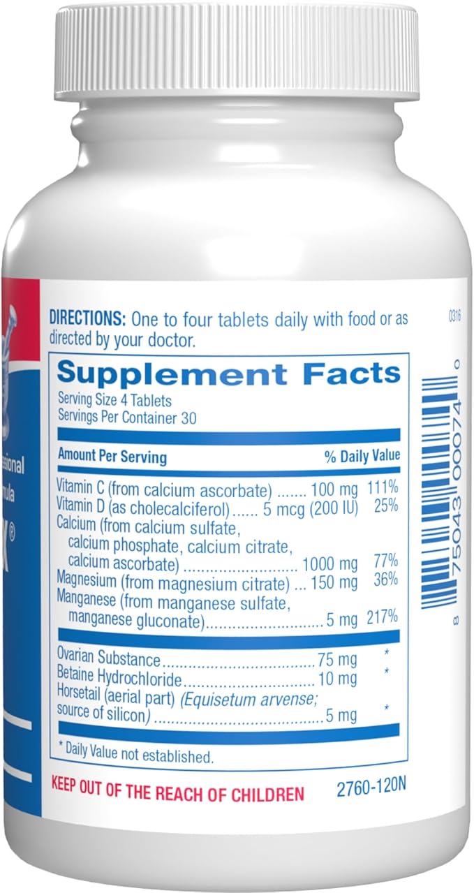Osteo-Plex Bone Health Supplement for Women - Clinical Formula Bone Strength Supplement with Magnesium Calcium Vitamin D3 &amp Trace Minerals Complex - Easy to Swallow Gentle Tablets (120 Count)