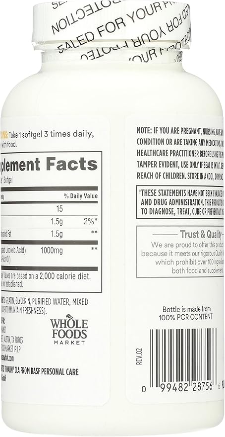 365 by Whole Foods Market CLA (Tonalin) 1300mg 90 ct