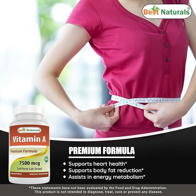 Best Naturals MK-7 Vitamin K2 100 mcg &amp Vitamin A 25000 IU
