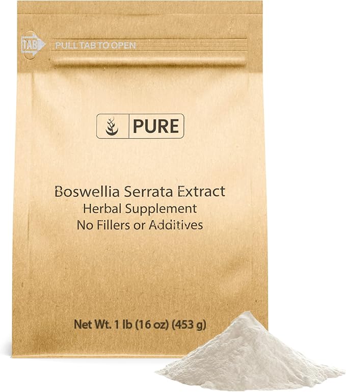 PURE ORIGINAL INGREDIENTS Boswellia Serrata Extract &amp Turmeric Powder Bundle (1lb) Natural Supplements No Preservatives