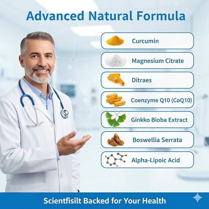 Sciatica Nerve Pain Relie | Botanical Extracts | Carefully Selected Ingredients Premium Quality 120 Capsulesf