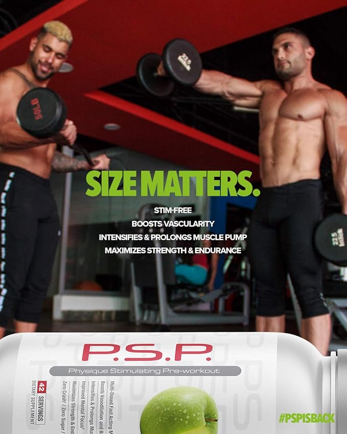 Metabolic Nutrition P.S.P. Physique Stimulating PreWorkout 672g Zero Sugar Caffeine Free (Watermelon)