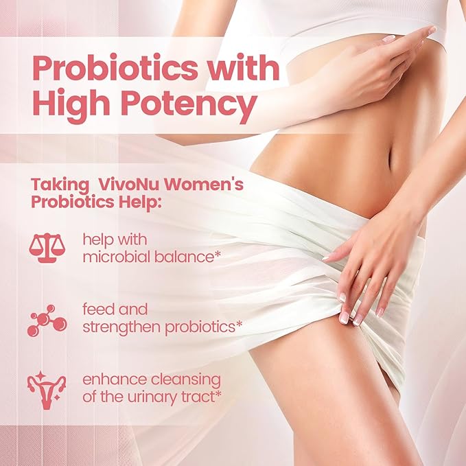 VivoNu Women's ProbioticPrebiotics &amp Lactobacillus Shilajit for Women